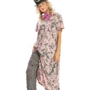 Magnolia Pearl Unicat Boyfriend Tee Dress OS WOT